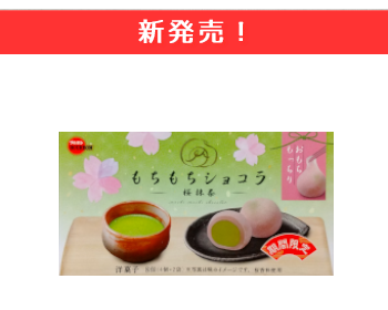 【新商品】ブルボン　もちもちショコラ　桜抹茶×10個セット！