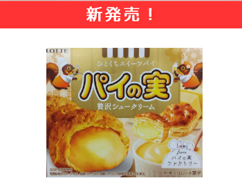 【新発売】ロッテ　パイの実　贅沢シュークリーム×12個セット！